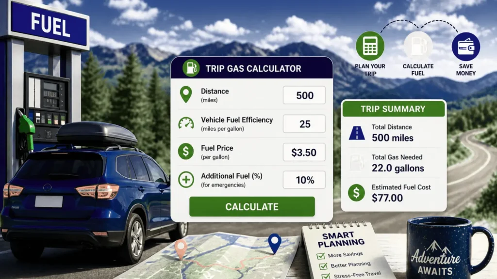 Gas Calculator for a Trip