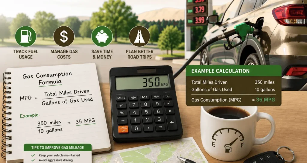 calculate gas consumption